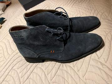 Van Lier Suede Boots - Donkerblauw - Maat 41 beschikbaar voor biedingen