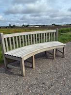 halfronde teakhouten tuinbank Teak&Garden, Ophalen, Zo goed als nieuw, Teakhout