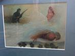 Jachttafereel: aquarel van Henk '75, Ophalen