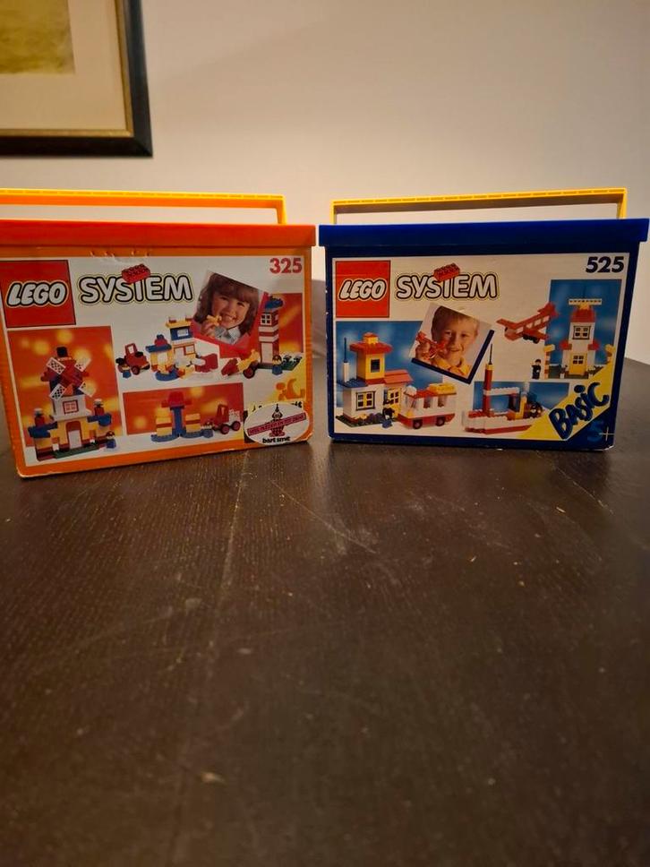 Vintage LEGO System Sets 325 & 525, Kinderen en Baby's, Speelgoed | Duplo en Lego, Gebruikt, Lego, Complete set, Ophalen of Verzenden