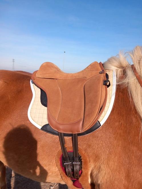 Alivio barebackpad bareback pad suède cognac dressuur, Dieren en Toebehoren, Paarden en Pony's | Dekens en Dekjes, Nieuw, Dekje