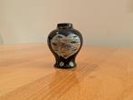 Vintage klein Japanse vaas, Franklin porseleinen 1980, Antiek en Kunst, Antiek | Porselein, Ophalen of Verzenden