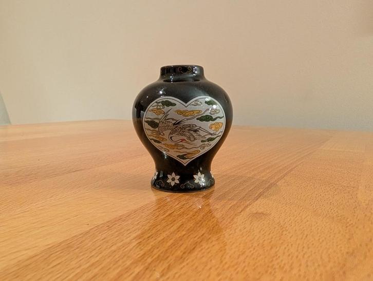 Vintage klein Japanse vaas, Franklin porseleinen 1980, Antiek en Kunst, Antiek | Porselein, Ophalen of Verzenden