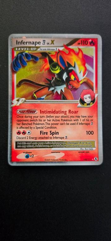 Pokemon TCG - Infernape Lv.X - Rising Rivals 108/111 Exc beschikbaar voor biedingen