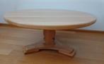 RONDE LICHT HOUTEN SALONTAFEL., Huis en Inrichting, Tafels | Eettafels, Ophalen, Gebruikt, 50 tot 100 cm, 100 tot 150 cm