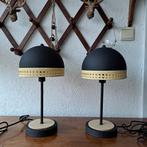 Twee tafellampen Magna Rotan van Qazqa., Ophalen of Verzenden