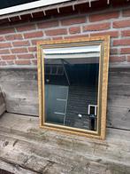 Brocante Spiegel met Goudkleurige Lijst - 80x62cm, Ophalen, Gebruikt, Minder dan 100 cm, Rechthoekig