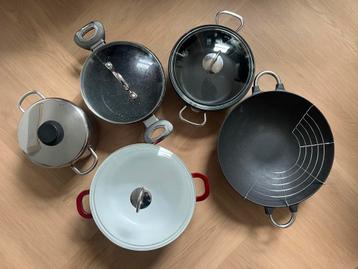 Keukenpotten en Wok - Diverse Maten beschikbaar voor biedingen