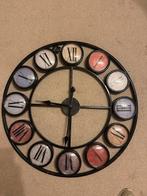 Vintage Wandklok met Romeinse Cijfers, Ophalen, Zo goed als nieuw, Digitaal, Wandklok