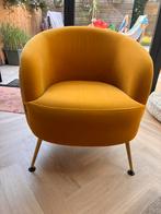 Bold monkey ‘so curvey’ okergeel lounge chair, Ophalen, Zo goed als nieuw, 75 tot 100 cm, 50 tot 75 cm
