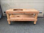 Bbq tafel voor bv green egg kamodo maten zie foto’s, Ophalen, Zo goed als nieuw, Houtskool