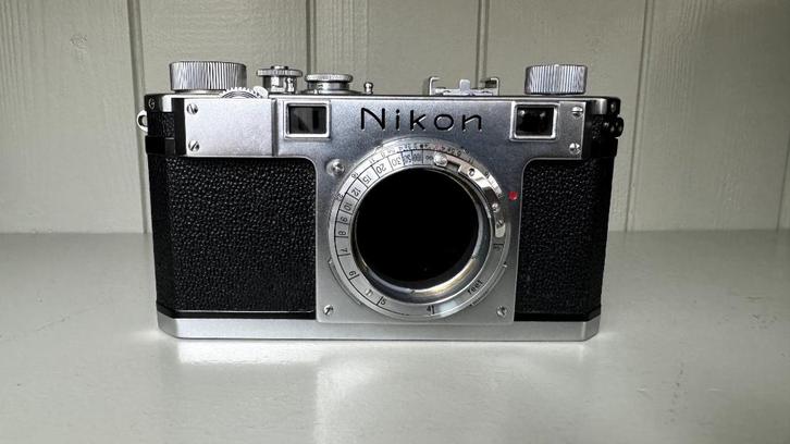 Nikon S rangefinder camera gemarkeerd met EP, Audio, Tv en Foto, Fotocamera's Analoog, Niet werkend, Compact, Nikon, Verzenden