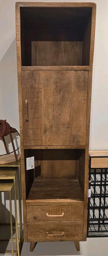Showroommodel | Boekenkast Omaha | 200 cm hoog | mangohout beschikbaar voor biedingen