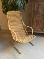 Dirk van Sliedrecht Rotan Stoel 514c, Huis en Inrichting, Stoelen, Ophalen, Gebruikt, Overige kleuren, Eén