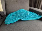2x Profijt Meubel sierkussen lichtblauw/blauw, Ophalen of Verzenden, Zo goed als nieuw, Blauw, Vierkant