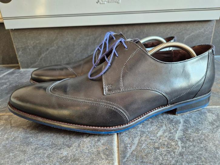 Floris van Bommel herenschoenen maat 46 / 11 nieuwstaat, Kleding | Heren, Schoenen, Zo goed als nieuw, Veterschoenen, Zwart, Ophalen of Verzenden