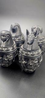Canope set van 4 grafvazen uit Egypte, Ophalen of Verzenden