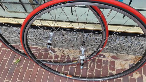 Wielset Campagnolo Mavic vintage gesoldeerde spaakkruising!, Fietsen en Brommers, Fietsonderdelen, Gebruikt, Racefiets, Wiel, Ophalen of Verzenden