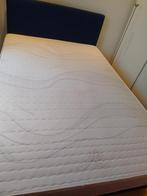 Boxspring twijfelaar, Ophalen, Gebruikt, Blauw, 210 cm
