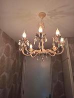 brocante kroonluchter kleur creme, Ophalen of Verzenden, Gebruikt