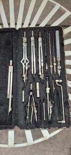 Authentieke vintage passer set, Antiek en Kunst, Ophalen of Verzenden