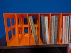 Oranje platenbakken voor vinyl, Ophalen, Kunststof, Gebruikt, 75 tot 150 discs