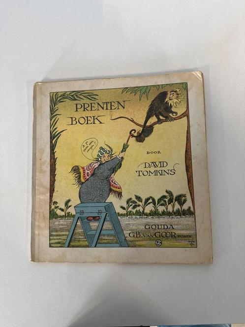 Oud Prentenboek David Tomkins, Boeken, Prentenboeken en Plaatjesalbums, Gelezen, Prentenboek, Ophalen of Verzenden