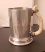 Vintage Bierpul met Hoornen Handvat, Ophalen of Verzenden