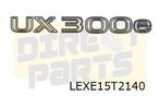 Lexus UX (3/19-) embleem tekst "UX300e" achterzijde Originee, -, Verzenden, -, Nieuw
