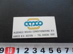 sticker amco bv asten algehele milieu conditionering bv, Ophalen, Zo goed als nieuw