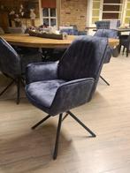 VOORRAAD 6 Draaibare Eetkamerstoelen Sting €954 €795 (18), Ophalen of Verzenden, Nieuw, Stof, Draaibare eetkamerstoelen stoelen kleur stof adore Antraciet