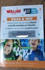 voucher voor 50% korting op 2e Walibi ticket, Tickets en Kaartjes, Eén persoon, Kortingskaart
