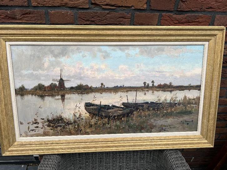 A.J. (Arie) Zwart x Peklight Art, Antiek en Kunst, Kunst | Schilderijen | Klassiek, Ophalen of Verzenden