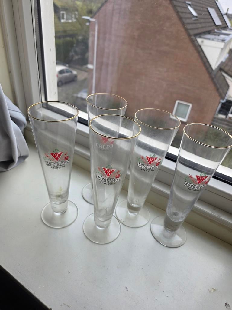 3 hoefijzers bier uit Breda, Ophalen of Verzenden, Bierglas
