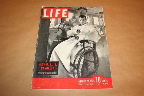 Vintage magazine - Life - January 29, 1945 !!, Verzamelen, Tijdschriften, Kranten en Knipsels, Tijdschrift, 1940 tot 1960, Ophalen of Verzenden