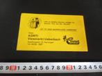sticker Helden Theo van Hal Panningen KORTI Ueberbach, Verzamelen, Ophalen, Zo goed als nieuw, Bedrijf of Vereniging