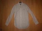 Ralph Lauren overhemd - Maat S - Wit/Blauw/Zwarte blokjes, Kleding | Heren, Overhemden, Halswijdte 38 (S) of kleiner, Wit, Ophalen of Verzenden
