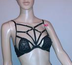 Niet voorgevormde Bh 70 B Jagger zwart luipaard Hunkemoller, Ophalen of Verzenden, Zwart, BH