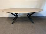 Ovale eettafel Fenix Beige Arizona 240x100, 100 tot 150 cm, 200 cm of meer, Ophalen of Verzenden, Zo goed als nieuw