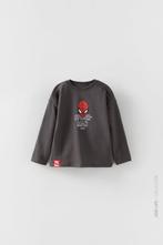 Kinder Zara t-shirt shirt top Spiderman Marvel grijs 104, Kinderen en Baby's, Gebruikt, Ophalen of Verzenden, Zara, Jurk of Rok