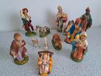 12 delige vintage kerstgroep made in Italy, Diversen, Kerst, Gebruikt, Italy, Ophalen of Verzenden, Onbekend
