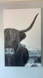 Canvas doek buffel, Huis en Inrichting, Woonaccessoires | Schilderijen, Tekeningen en Foto's, Ophalen, Zo goed als nieuw, Print