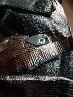 Zwart Zichtdoek met Ringen - Privacy & Bescherming, Ophalen, Nieuw