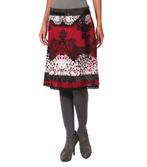 DESIGUAL mooie rok zwart grijs rood maat L valt als M 38 40, Maat 38/40 (M), Zwart, Ophalen of Verzenden, Zo goed als nieuw