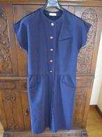 Mooie couture jurk Donkerblauw Princess Knokke  maat 42, Maat 42/44 (L), Princes Knokke, Gedragen, Onder de knie