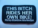 HD Harley Davidson This Bitch patch badge opnaai embleem, Verzamelen, Ophalen of Verzenden, Nieuw, Motoren