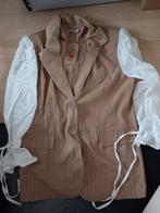 Nieuwe Biba Blazer met Schoudervullingen, Maat 38/40 (M), Beige, Nieuw, Biba