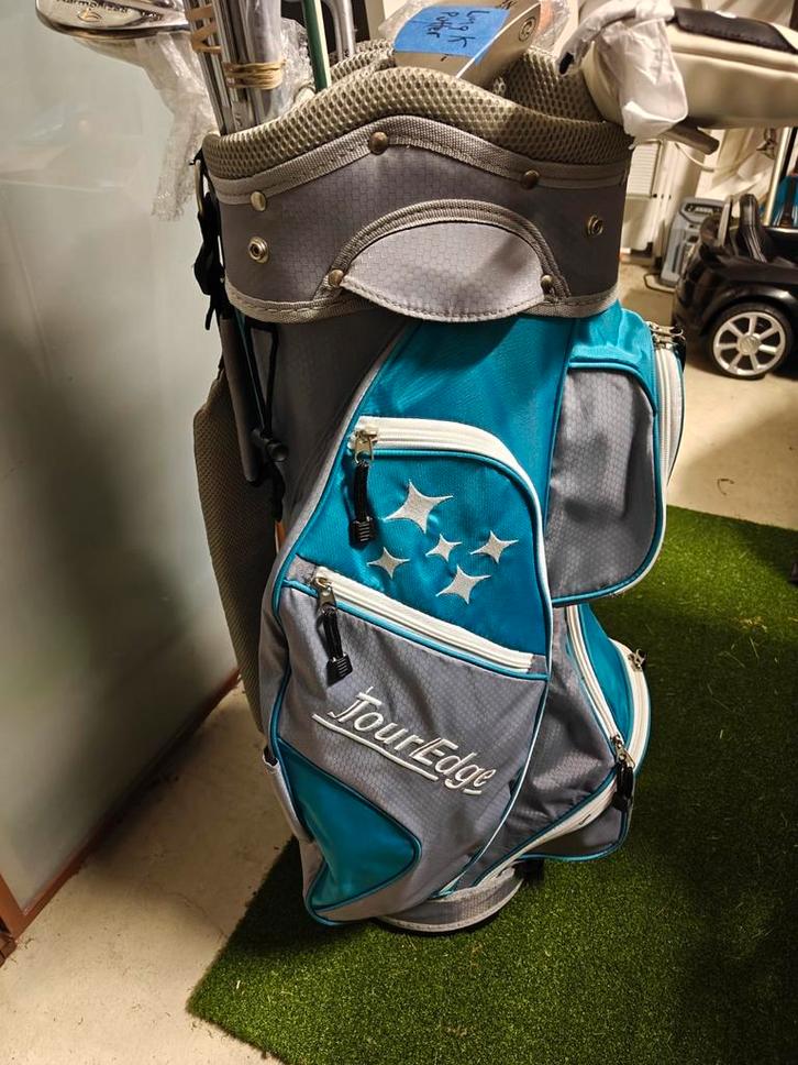 Tour Edge cart bag 10 vaks, Sport en Fitness, Golf, Gebruikt, Tas, Overige merken, Ophalen of Verzenden