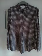 G.Ricceri blouse polkadot maat L, Kleding | Dames, Ophalen of Verzenden, Zo goed als nieuw, Zwart