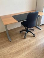 Bureau 160x80 Licht Hout, Ophalen, In hoogte verstelbaar, Gebruikt